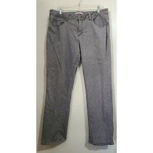 Lee Perfect Fit Denim Jeans Gray Straight Leg Size 18 Medium *See Description*
